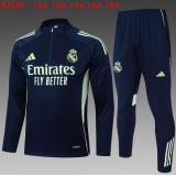 Chándal Real Madrid 2025/26 (Dark Bule Half zipper) - NIÑOS